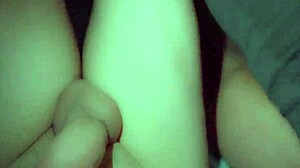 Skinny Nerdy College Girl in Glasses Takes POV Dick in Homemade Dorm Vid