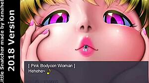 Pink bodycon women suck huge cock in little snatcher hentai