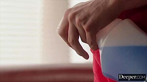 Chanel Camryn Worships Dom's Cock Deepthroat Doggystyle in Restaurant