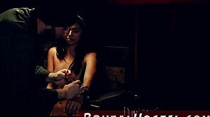 Ebony Teen's Huge Tits Bounce While Italian Pounds Vintage Latina Hard!