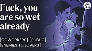 Boss milf begs employee to fuck her hard in public office hookup erotic asmr story!