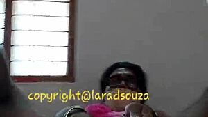 Lara dsouza's shemale ass begs for bdsm mummification