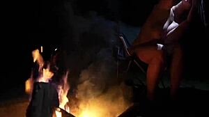 Forest Nudist Sucks Cock With Big Tits!!