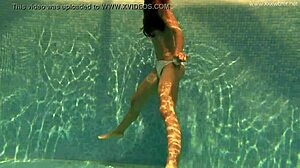 Irina Russaka's Skinny Underwater Pool Teen Fuck
