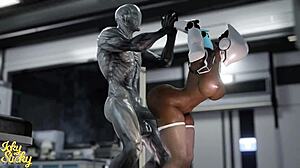 Huge Ass Robot Pounded By Hung Alien Cock Part 3
