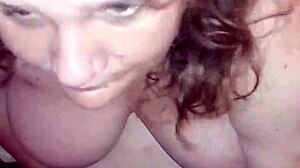 Step Mommy Handjobs and Sucks Cock Till Face Cumshot