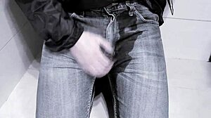 peeing in jeans right in the toilet 🚽😜
