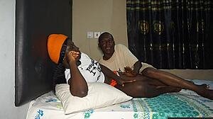 nasty stepsis bounces on huge cock bent over