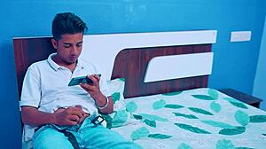 stepmom teases stepson while touching herself before intense bedroom session