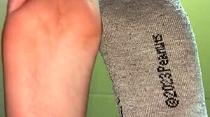 Cash for White Girl's Sexy Socked Feet Toes