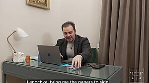 boss, your cum tastes so good for my secretary career rise!