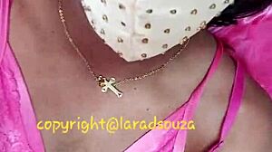 Lara dsouza's shemale ass begs for bdsm mummification