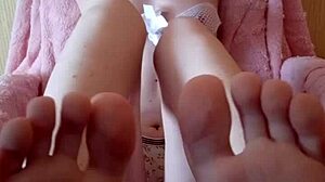 Naughty Braces Blonde With Big Natural Tits Toys Her Tight Pussy Hot