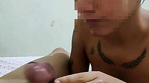 skinny teen amateur gags on sloppy deepthroat facefuck choking during intense blowjob session