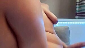 Horny BBW Teen Rides Dildo To Orgasm Cum