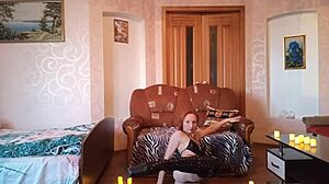 redhead cherry loves playing in her overknee boots pov