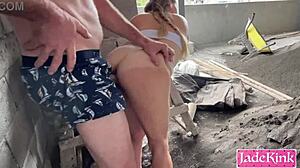 POV Big Ass Slut Doggy Pounded Construction Site