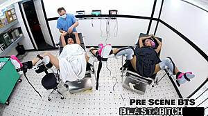 ANGEL SANTANA CREAMPIED HARD WHILE STEP-SISTER WATCHES NURSE DOMINATION