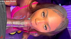 Bbc lubes ebony ass with ice cream for rough pounding