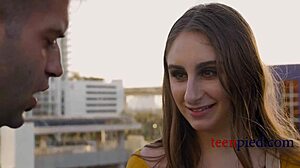 curvy teen bodybuilder dreams come true with office sex