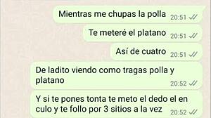 girlfriend heats up webcam banana play latina style part 4