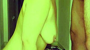 Asian babe chokes on cock for massive facial cumshot