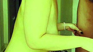 Asian babe chokes on cock for massive facial cumshot