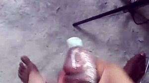 labeto's safe condom cumshot masturbation pulses to sex machine rhythm