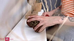 BF Shares Skinny Teen Tattoo for MMF Fuck Fest