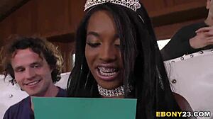 Daya Knight's first anal gangbang adventure