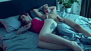 stepmom wild riding my cock hard in hotel bed!