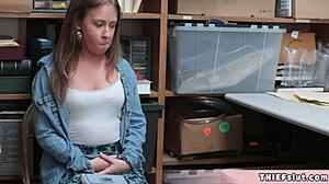 petite shoplifter brooke bent over fucked hard by cop