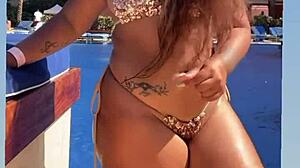 mila's hot big ass jiggles as i cum all over it so amazing!