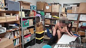 brunette teen with glasses caught for hd felony theft