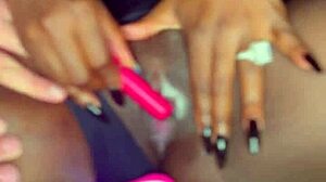 Black model's vibrator play hints at desire