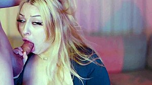 cumslut housewife gags on monster cock cumming twice outdoors