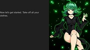 tatsumaki shakes ass in hentai joi with cei option