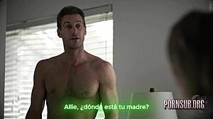 blonde latina milf provokes stepdad with big ass tits creampie seduction