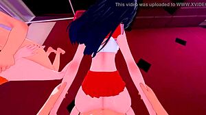 Sailor Mars and Venus pounded in every position during intense hentai foursome creampie chaos