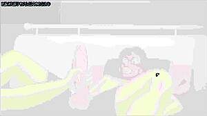 Stepsis Jenny's Best Handjob Cumshot in 3D Hentai Game!