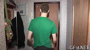 ex gf teen sucks cock hard then rabbit toy fucks tight