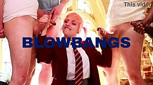 teacher eats british 18 year old student's pussy then she swallows his cum deep