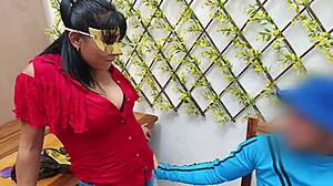 neighbor asks for salt but gets my chocolate cock and homemade european blowjob instead!!