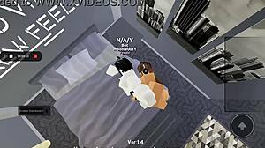 horny futa roblox girl fucks bestie till cum!