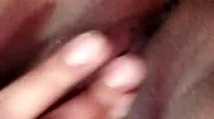 Chubby Mexican milf shows off shaved fat ass pussy in horny homemade chat pov