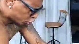 Hung black guy slaps me hard in homemade fetish