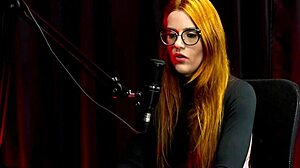 this liberal redhead in sheer talks dirty on camera 😈🔥