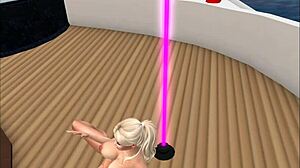 Kassie dances cameltoe lap in nightclub with deepthroat stars!