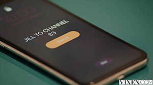 Vixen Lia's petite body bends for wild cowgirl ride