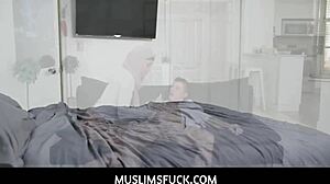 Taboo hijab ebony teen milu blaze sucks and fucks stepbrother hard!